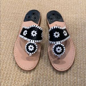 New Jack Rogers black and white sandals